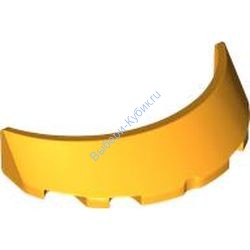 Деталь Лего Лобовое Стекло 3 х 6 х 1 Изогнутое Цвет Ярко-Светло-Оранжевый