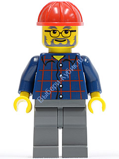 Минифигурка Лего Сити - Рабочий
