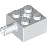 Деталь Лего Кубик Модифицированный 2 х 2 С Пином И Осевым Отверстием Цвет Белый