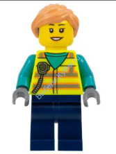 Минифигурка Лего Сити Работник Аэропорта Женщина cty1677