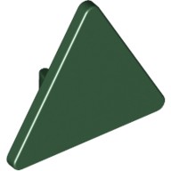 Деталь Лего Дорожный Знак С Защелкой 2 х 2 Цвет Темно-Зеленый
