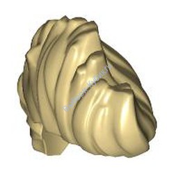 Деталь Лего Волосы Волнистые С Ирокезом Цвет Песочный