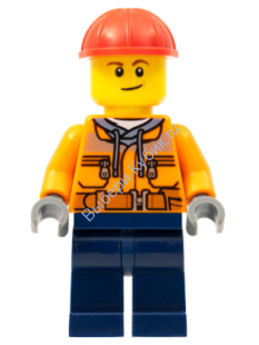 Минифигурка Лего Сити- Строитель