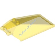 Деталь Лего Лобовое Стекло 8 х 4 х 2 С 2 Штырьками И Ручкой Цвет Прозрачно-Желтый