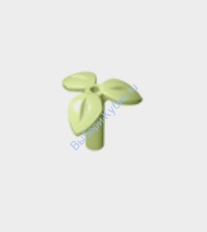 Деталь Аналог Совместимый С Лего Стебель Растения С 3 Листьями Цвет Фисташковый