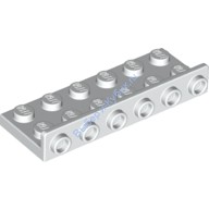 Деталь Лего Кронштейн 2 x 6 - 1 x 6 Цвет Белый