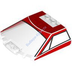 Деталь Лего Лобовое Стекло 6 x 6 x 1 1/3 С Рисунком Цвет Прозрачный