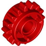 Деталь Лего Техник Шестерня 16 Зубьев Со Сцеплением С Двух Сторон Цвет Красный