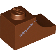 Деталь Лего Арка 1 x 2 Обратная Цвет Коричневый
