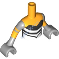 Деталь Лего Торс Мини Долл Френдс С Рисунком Цвет Ярко-Светло-Оранжевый