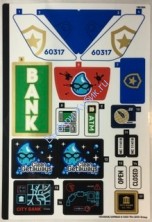 Наклейки К Набору Лего Сити 60317 — (10100008/6398845)