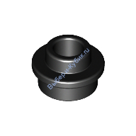 Деталь Лего Пластина Круглая 1 х 1 С Открытым Штырьком Цвет Черный