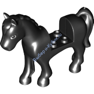 Деталь Лего Лошадь Цвет Черный