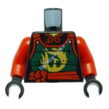 Деталь Лего Торс С Рисунком Цвет Черный