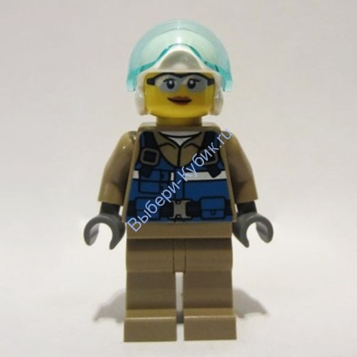 Минифигурка Лего Сити Пилот-Спасатель