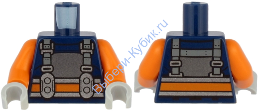 Деталь Лего Торс С Рисунком Цвет Темно-Синий