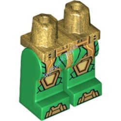 Деталь Лего Ноги С Рисунком Цвет Перламутрово-Золотой