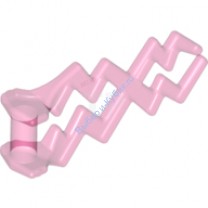 Деталь Лего Угловатая Волна Электрический Зигзаг Цвет Прозрачно-Розовый