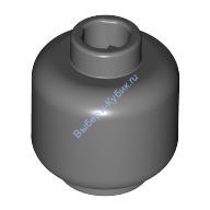 Деталь Лего Голова Минифигурки Цвет Темно-Серый