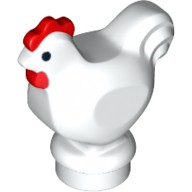 Курица С Красным Хохолком, Цвет: Белый