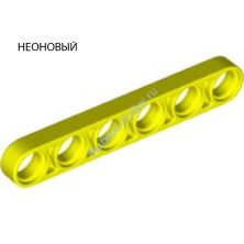 Деталь Лего Техник Бим 1 х 6 Тонкий Цвет Неоново-Желтый
