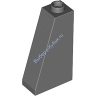 Деталь Лего Скос 75 2 х 1 х 3 - Полый Штырек Цвет Темно-Серый