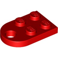 Деталь Лего Пластина Модифицированная 3 х 2 С Отверстием Цвет Красный