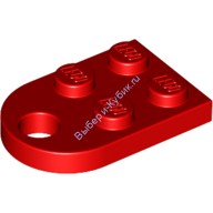 Деталь Лего Пластина 3 х 2 С Отверстием Цвет Красный