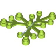 Деталь Лего Листья 6 х 5 Цвет Лайм