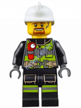 Минифигурка Лего Сити - Пожарный cty0669