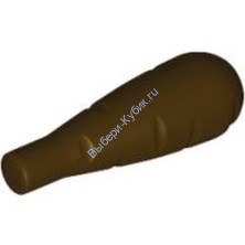 Деталь Лего Морковка (Корешок) Цвет Темно-Коричневый