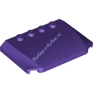 Деталь Лего Клин 4 x 6 x 2/3 Тройной Изогнутый Цвет Темно-Фиолетовый
