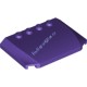 Деталь Лего Клин 4 x 6 x 2/3 Тройной Изогнутый Цвет Темно-Фиолетовый