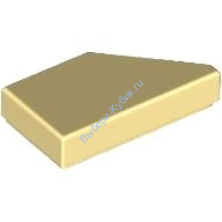 Деталь Лего Плитка 1 X 2 Скошенная В Лево Цвет Ярко-Светло-Желтый