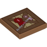 Деталь Лего Плитка 2 х 2 Доска с Наградами Цвет Карамельный