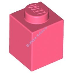Деталь Лего Кубик 1 х 1 Цвет Коралловый