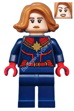 Минифигурка Лего Супер Хиро - Капитан Марвел (Кэрол Дэнверс) sh555