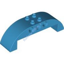 Деталь Лего Скос Закругленный 2 х 8 х 2 Двойной Цвет Темно-Лазурный