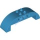 Деталь Лего Скос Закругленный 2 х 8 х 2 Двойной Цвет Темно-Лазурный