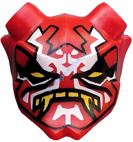 Деталь Лего Маска С Рисунком Цвет Красный