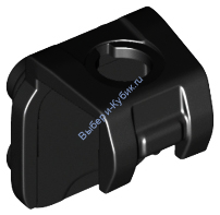 Деталь Лего Шейный Кронштейн С 4 штырьками Сзади Цвет Черный