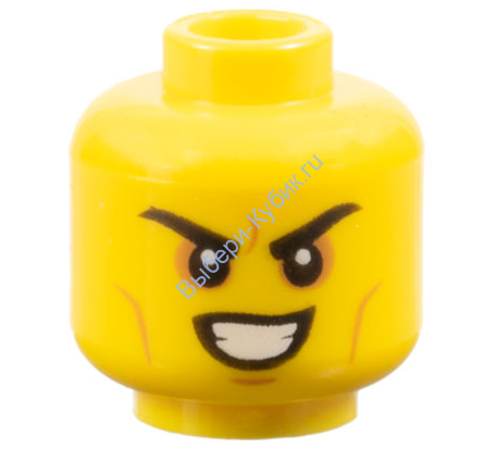 Деталь Лего Голова Минифигурки Цвет Желтый