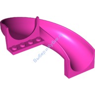 Деталь Лего Горка Изогнутая 6 х 12 х 8 Цвет Темно-Розовый