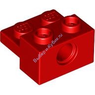 Деталь Лего Техник Кубик 1 х 2 С Отверстием и пластиной Цвет Красный