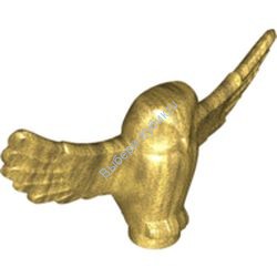 Деталь Лего Сова летящая Цвет Перламутрово-Золотой