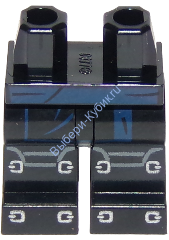 Деталь Лего Ноги С Рисунком Цвет Черный