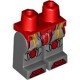 Деталь Лего Ноги С Рисунком Цвет Красный