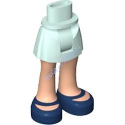 Деталь Лего Мини Долл Ноги С Рисунком Цвет Светлая Аква