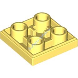 Деталь Лего Плитка Модифицированная 2 х 2 Перевернутая Цвет Ярко-Светло-Желтый