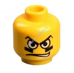 Деталь Лего Голова Минифигурки Мужская Цвет Желтый
